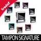 Tampon avec signature Trodat