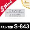 Empreinte pour Shiny Printer S-843