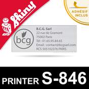 Empreinte Shiny Printer S-846