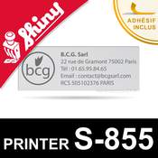 Empreinte Shiny Printer S-855