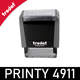 Le tampon personnalisable Trodat Printy 4911 est disponible en 5 couleurs d'encre : Noir, bleu, rouge, vert ou violet