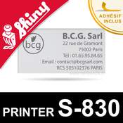 Empreinte Shiny Printer S-830