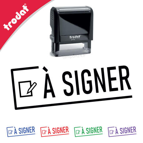 Tampon encreur À SIGNER