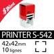 Tampon encreur Shiny Printer S-542