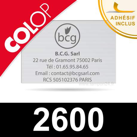 Empreinte Colop 2600