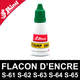 Flacon d'encre VERT réencrage cassette Shiny