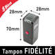 Dimensions du tampon pour les cartes de fidélité