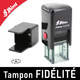 Timbre 12x12mm pour tamponner les cartes de fidélité