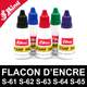 Flacon d'encre pour cassette de tampon vierge