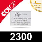 Empreinte caoutchouc personnalisable pour Colop 2300