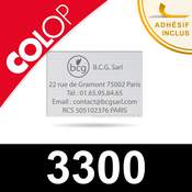 Empreinte personnalisable pour Colop 3300