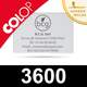 Plaque de texte caoutchouc personnalisée pour Colop 3600