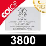 Empreinte caoutchouc personnalisée pour Colop 3800