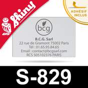 Empreinte caoutchouc personnalisée pour Shiny Printer S-829