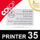 Empreinte caoutchouc personnalisée pour tampon Colop Printer 35