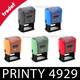 Trodat Printy 4929 disponible en 5 couleurs de boitiers : Gris, Bleu, Vert, Rouge et Mangue