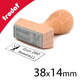 Tampon bois 38x14mm personnalisable en ligne