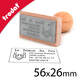 Tampon bois 56x26mm