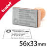 Tampon bois 56x33mm personnalis&eacute;