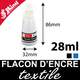 Flacon d'encre textile et vêtements pour tampon bois