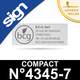Empreinte caoutchouc personnalisée pour Sign Compact n°4345-7