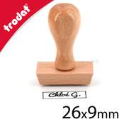 Tampon manuel en bois petit format