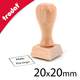 Tampon bois pas cher forme carré 20 par 20 mm