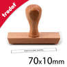 Tampon bois 70x10mm personnalis&eacute;