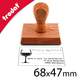 Wood stamp à personnaliser 9 à 10 lignes