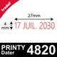 Tampon dateur Trodat Printy Dater 4820