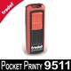 Le cachet encreur Trodat Pocket Printy 9511 dispose d'un insert pour mettre une dragonne