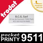 Empreinte personnalisée pour Trodat Pocket Printy 9511