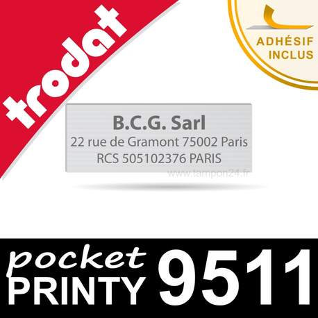 Empreinte personnalisée pour Trodat Pocket Printy 9511