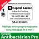 Tampon encreur avec revêtement antibactérien