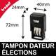 Tampon avec date pour les bureaux de vote