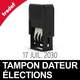 Timbre à date modifiable pour tamponner dans les bureaux de vote lors des élections