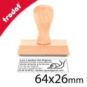 Tampon bois 64x26mm