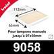 Encreur séparé 112x65mm en feutre pour encres spéciales - Réf : Trodat 9058
