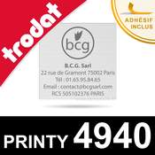 Empreinte plaque de texte personnalisée pour Trodat Printy 4940
