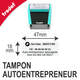 Tampon autoentreprise personnalisable
