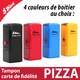 Cachet fidélité de restaurant pizza avec 4 couleurs de boitier