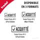 Cachet Trodat pour tamponner la mention : ACQUITTÉ