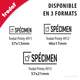 Timbre tampon avec formule SPÉCIMEN