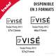 Timbre à encre pour apposer VISÉ sur vos papiers