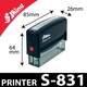 Timbre automatique personnalisé Printer S-831 de Shiny