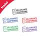 Timbre avec mention DÉLIVRANCE TEMPORAIRE spécial pharmacies