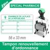 Tampon Pharmacie renouvellement d'ordonnance