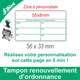 Tampon tableau pharmacie pour renouveller une ordonnance de médecin