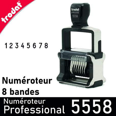 tampon numéroteur 8 bandes