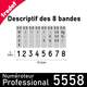 détails des 8 bandes du Trodat Professional 5558